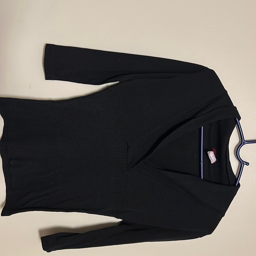 Candy Rain V neck sweater.  Size S. Black